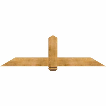 Ekena Millwork Eugene Rough Sawn Timber Gable Bracket, Western Red Cedar, 72"W x 21"H x 4"D x 6"F, 7/12 Pitch GBW072X21X0406EUG00RWR